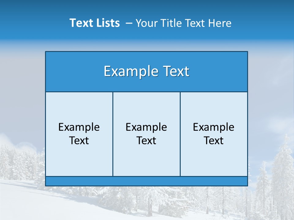 Winter Snow PowerPoint Template