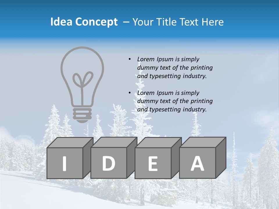 Winter Snow PowerPoint Template