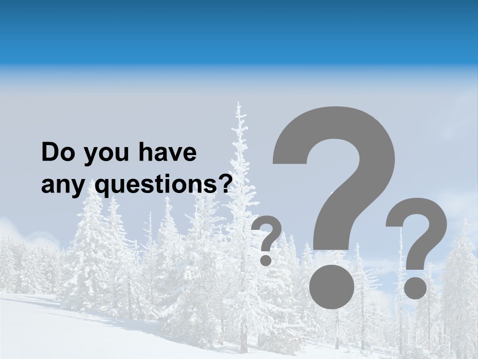 Winter Snow PowerPoint Template