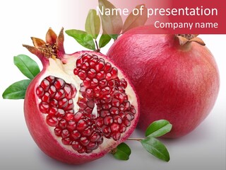 Pomegranate Fruit PowerPoint Template