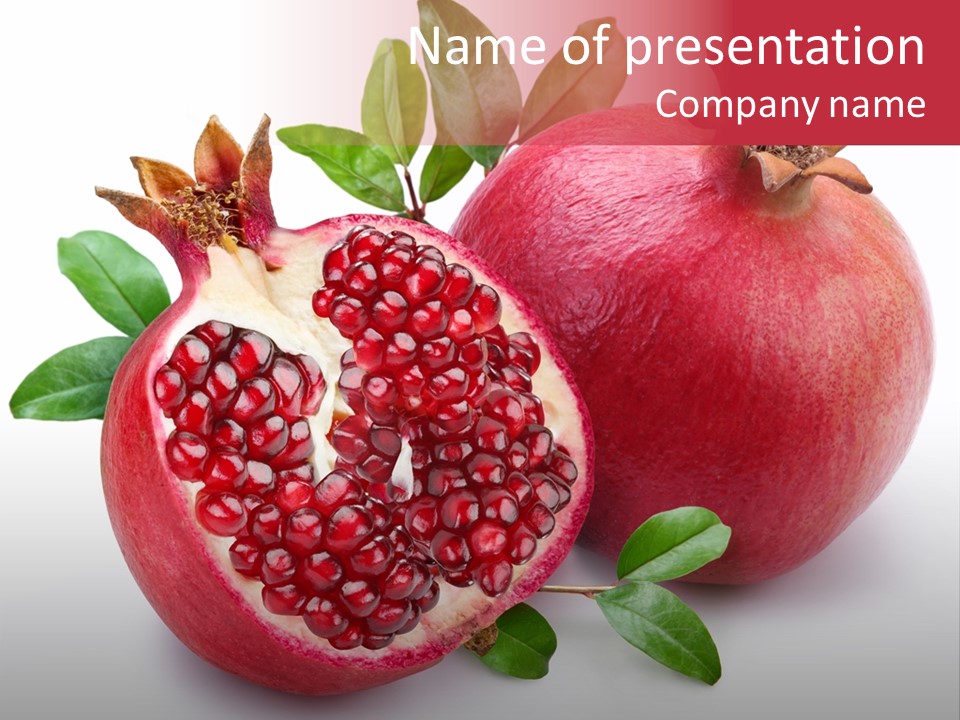 Pomegranate Fruit PowerPoint Template