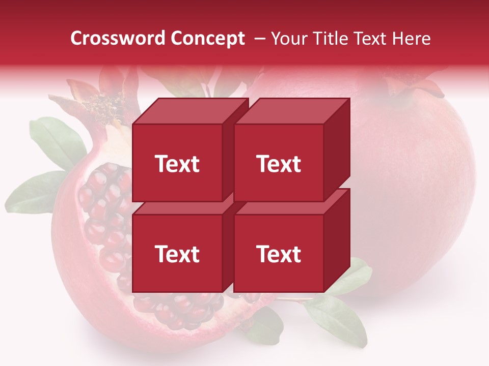 Pomegranate Fruit PowerPoint Template