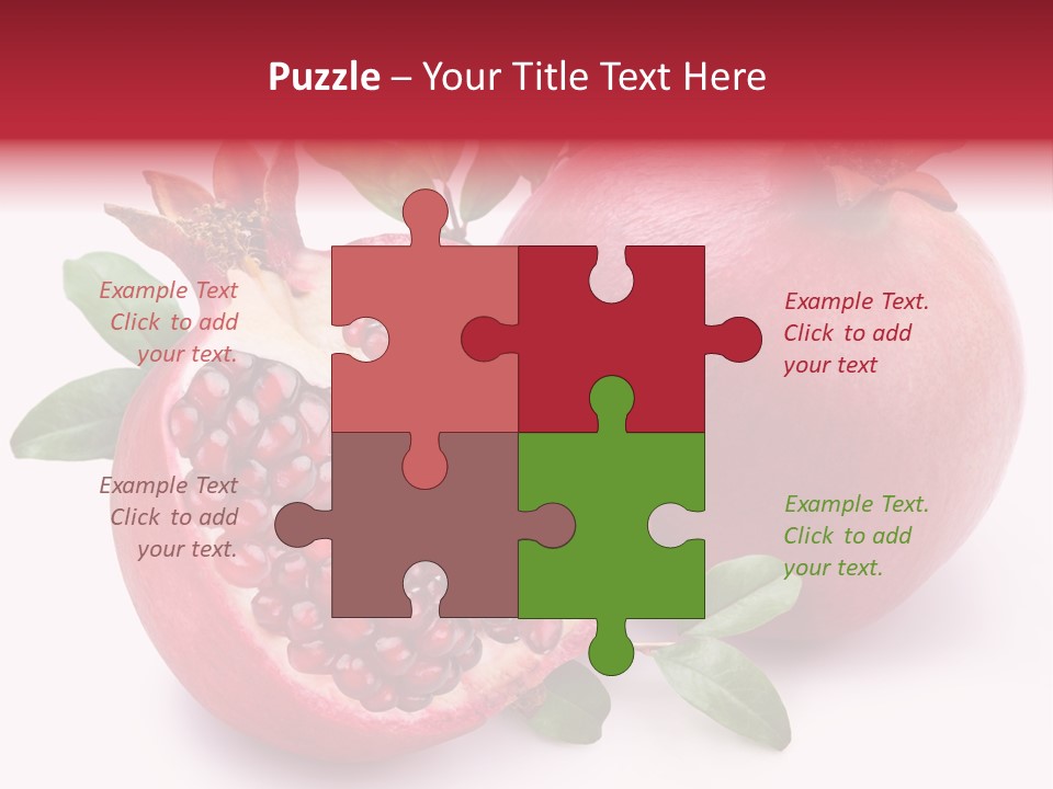 Pomegranate Fruit PowerPoint Template