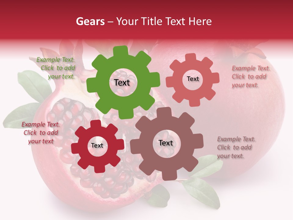 Pomegranate Fruit PowerPoint Template
