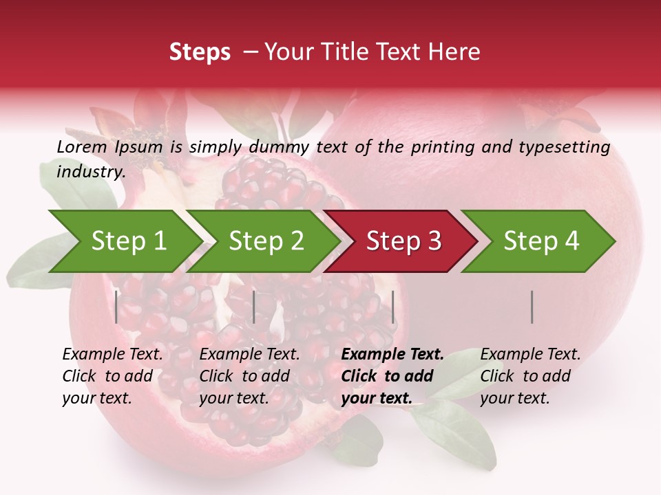 Pomegranate Fruit PowerPoint Template