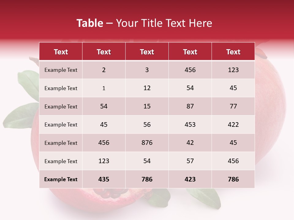 Pomegranate Fruit PowerPoint Template