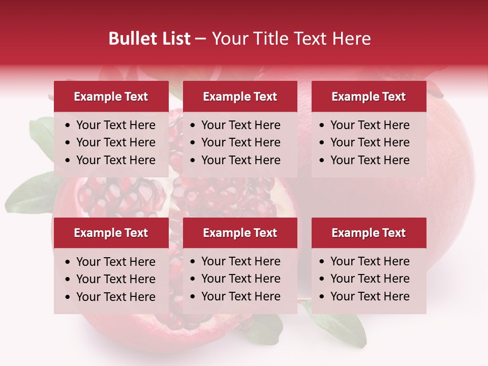 Pomegranate Fruit PowerPoint Template