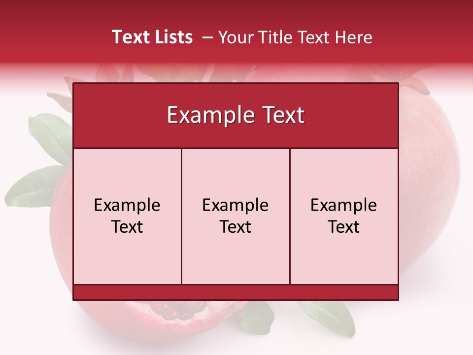 Pomegranate Fruit PowerPoint Template