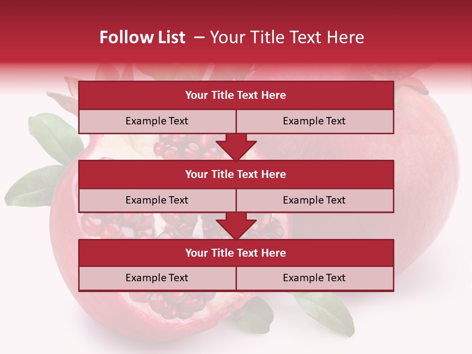 Pomegranate Fruit PowerPoint Template