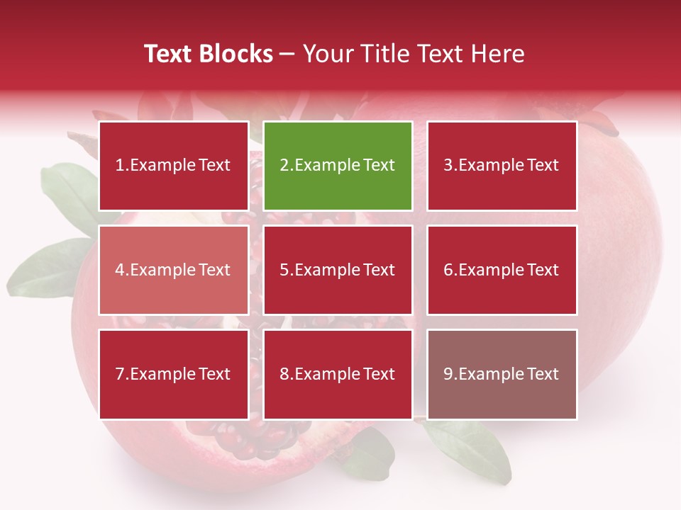 Pomegranate Fruit PowerPoint Template
