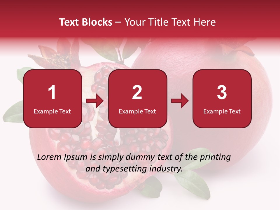 Pomegranate Fruit PowerPoint Template