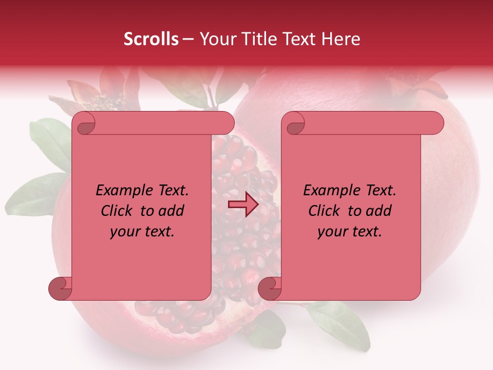 Pomegranate Fruit PowerPoint Template