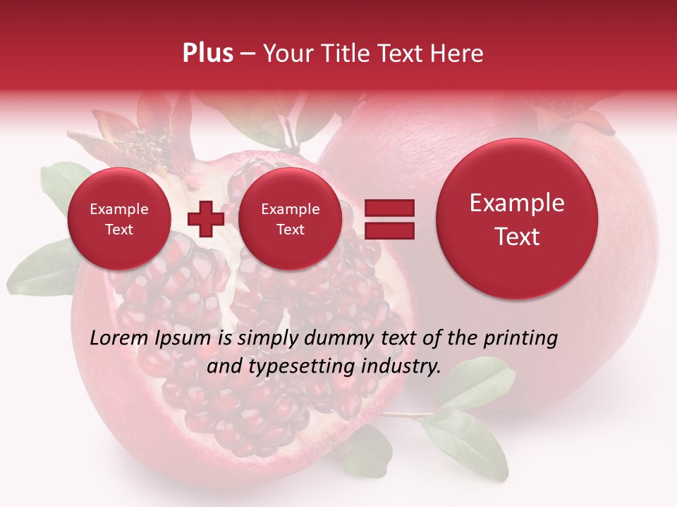 Pomegranate Fruit PowerPoint Template