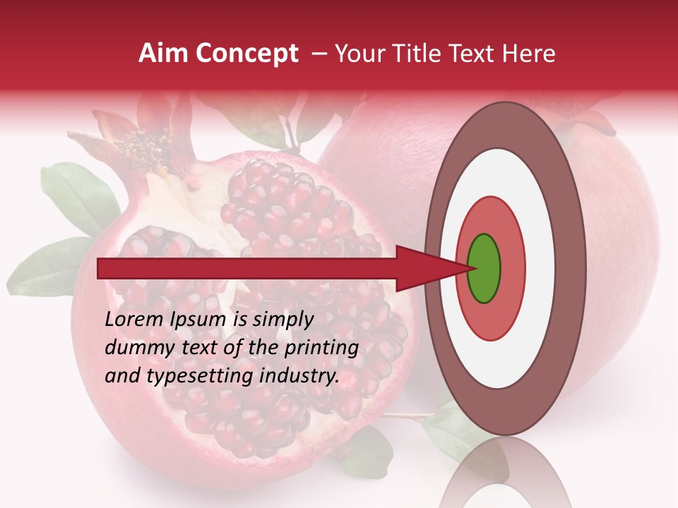 Pomegranate Fruit PowerPoint Template