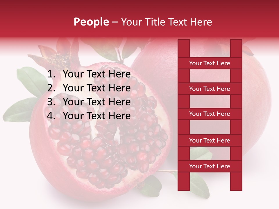 Pomegranate Fruit PowerPoint Template