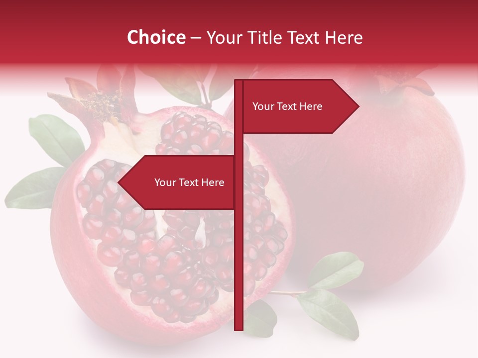 Pomegranate Fruit PowerPoint Template