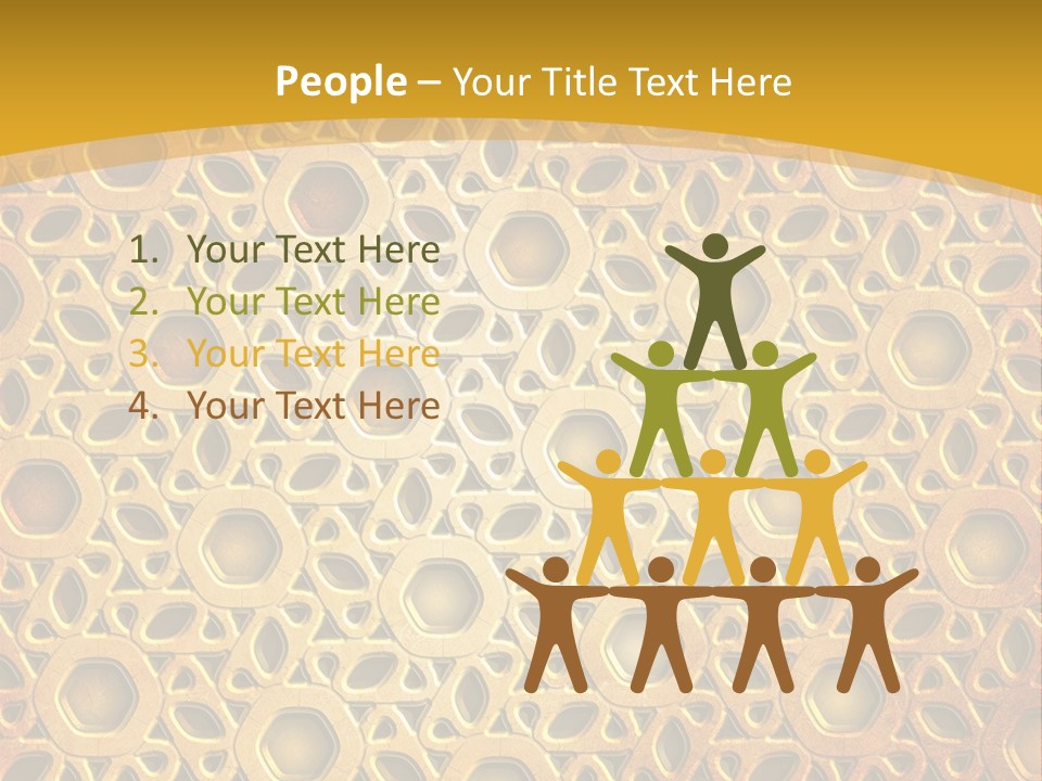 Team Figure Chair PowerPoint Template