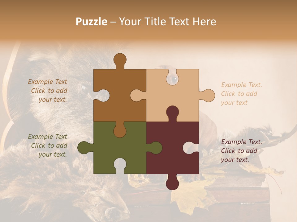 Hair Prey Hunt PowerPoint Template