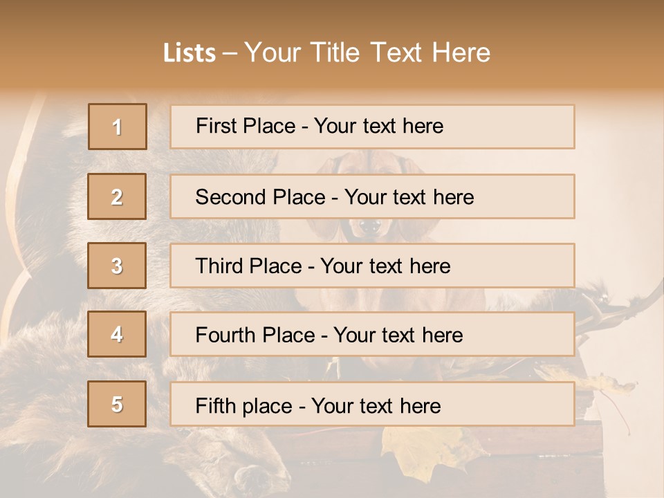 Hair Prey Hunt PowerPoint Template