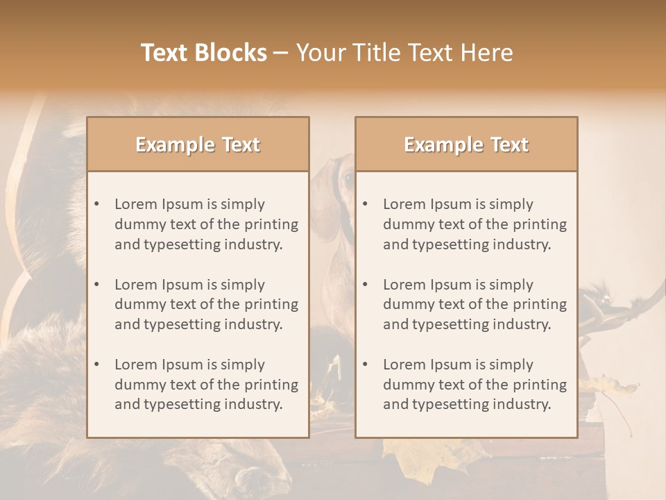 Hair Prey Hunt PowerPoint Template