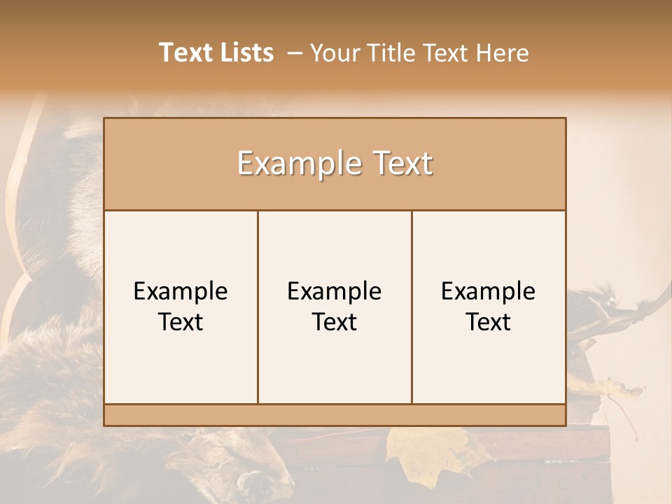 Hair Prey Hunt PowerPoint Template