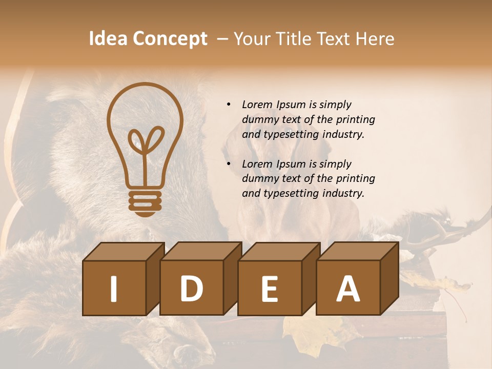 Hair Prey Hunt PowerPoint Template