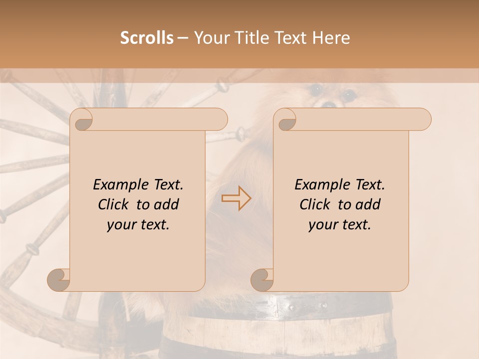 Neutral Tiny Down PowerPoint Template