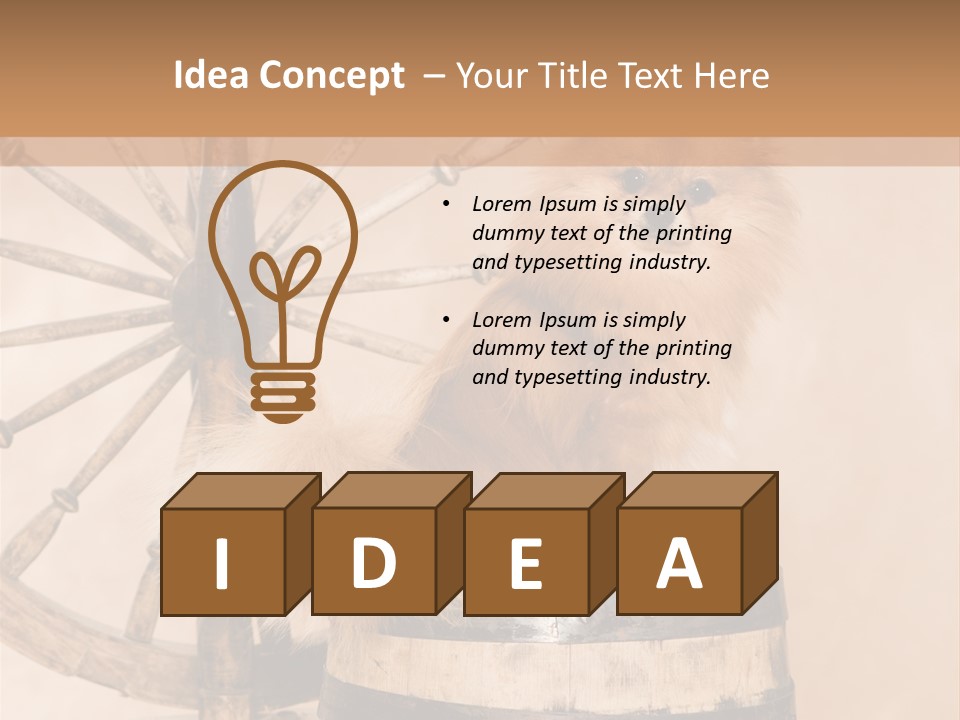 Neutral Tiny Down PowerPoint Template