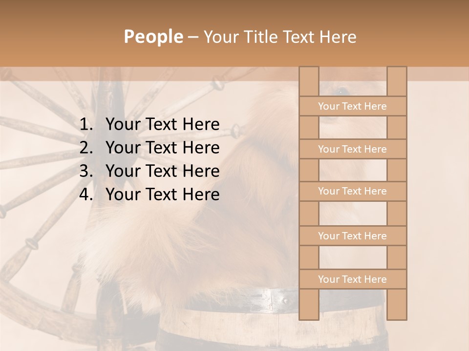 Neutral Tiny Down PowerPoint Template