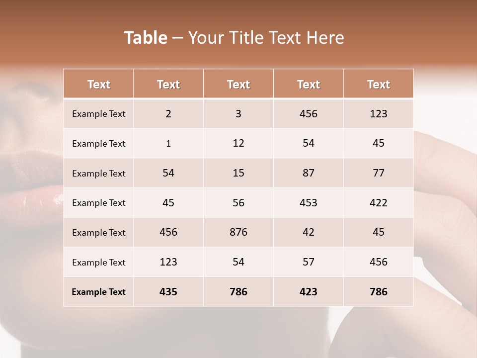 Bronzing Look PowerPoint Template