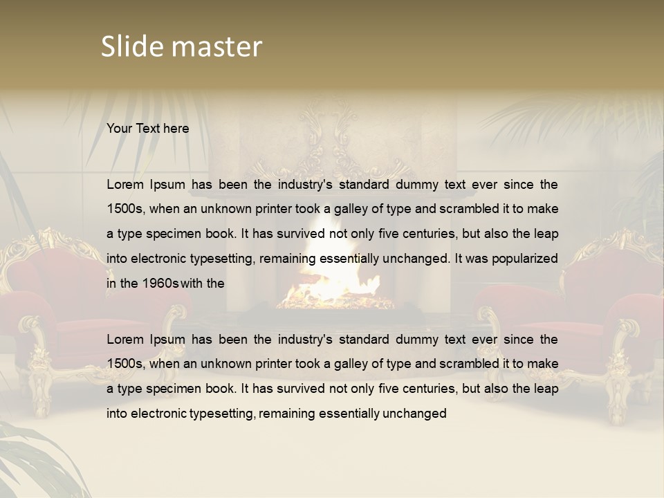 Royal Armchair PowerPoint Template