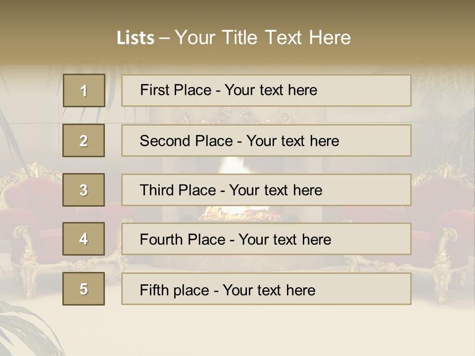 Royal Armchair PowerPoint Template