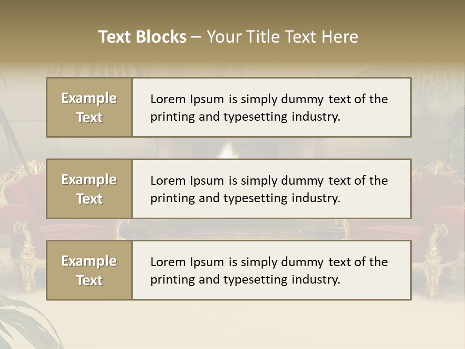 Royal Armchair PowerPoint Template