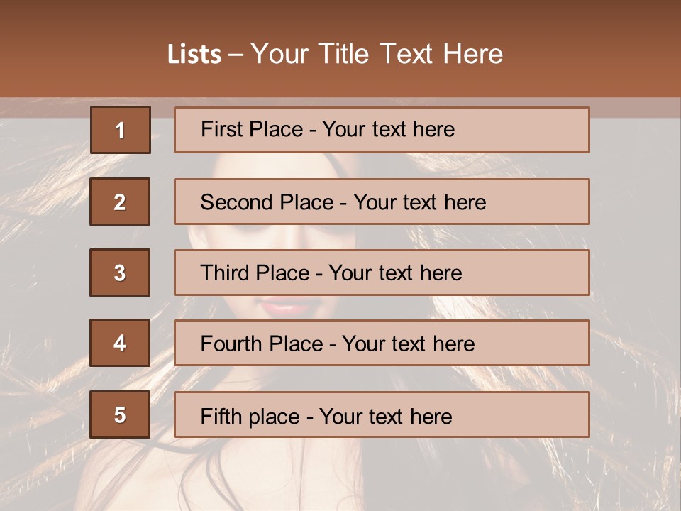 Beautiful Woman PowerPoint Template