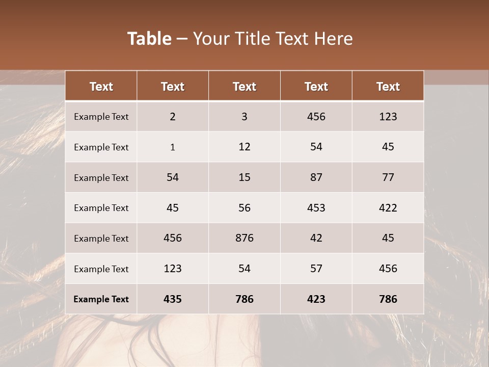 Beautiful Woman PowerPoint Template