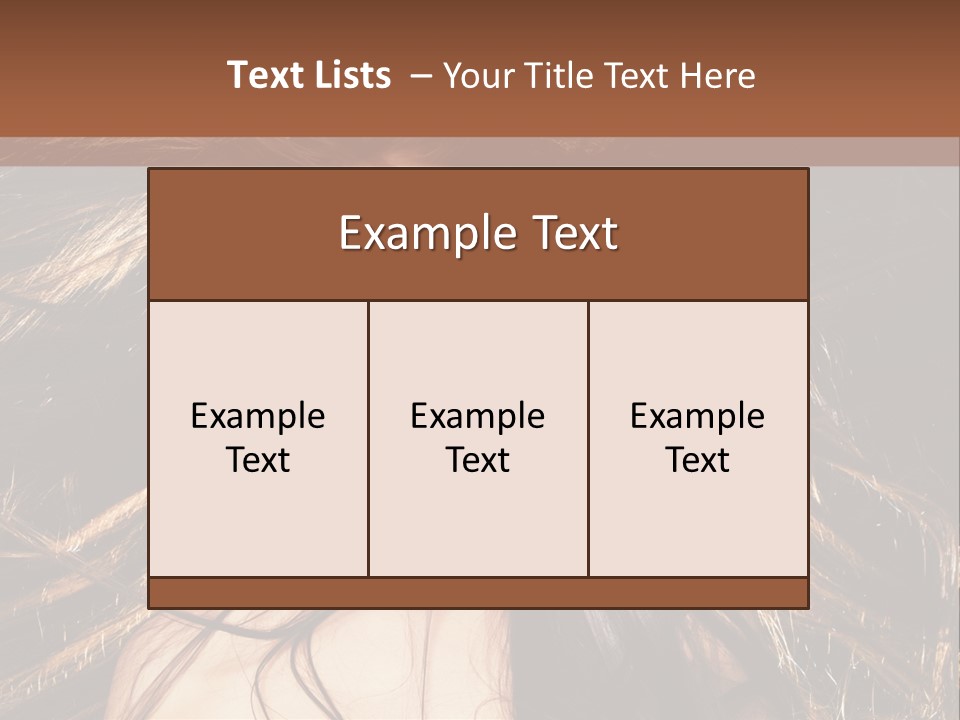 Beautiful Woman PowerPoint Template