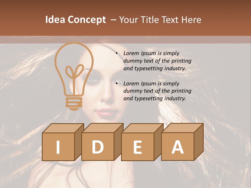 Beautiful Woman PowerPoint Template