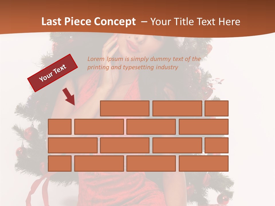 Christmas Tree Girls PowerPoint Template