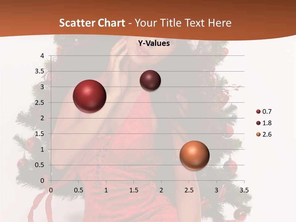 Christmas Tree Girls PowerPoint Template