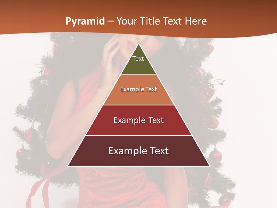 Christmas Tree Girls PowerPoint Template