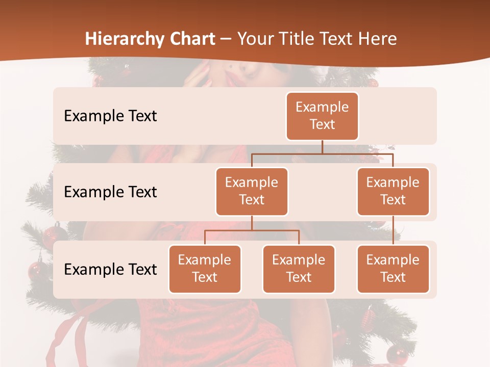 Christmas Tree Girls PowerPoint Template