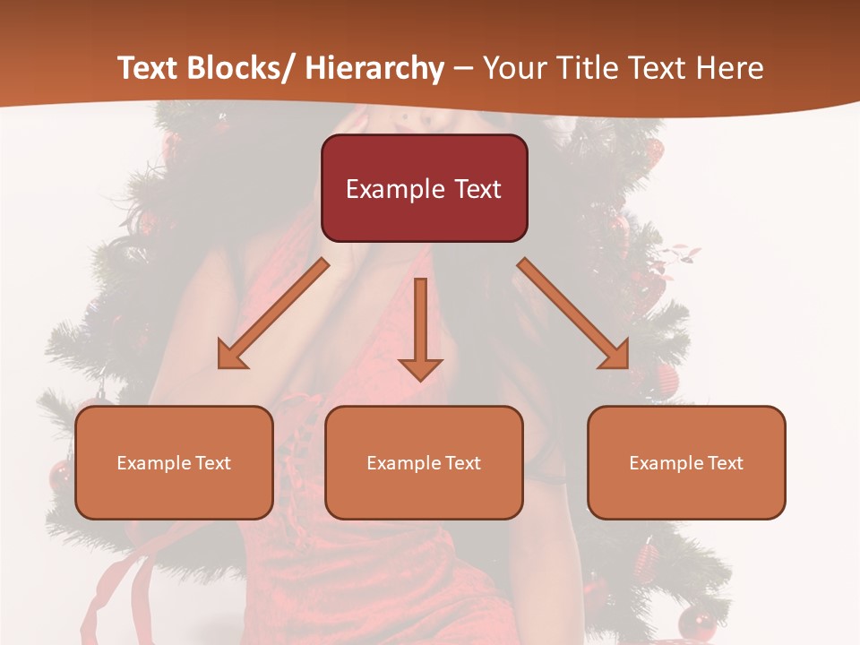 Christmas Tree Girls PowerPoint Template