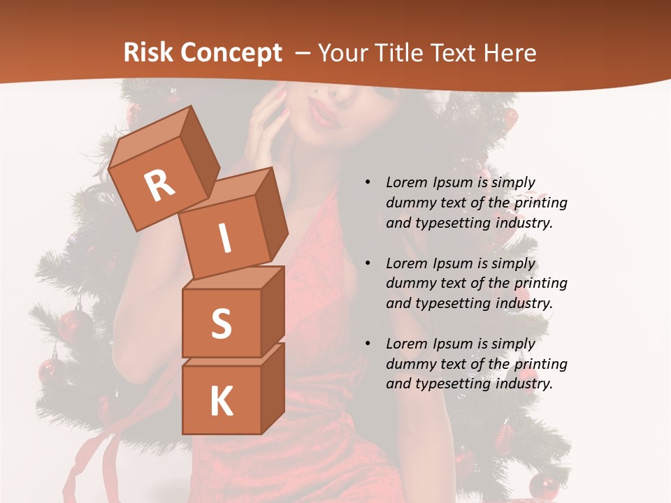 Christmas Tree Girls PowerPoint Template