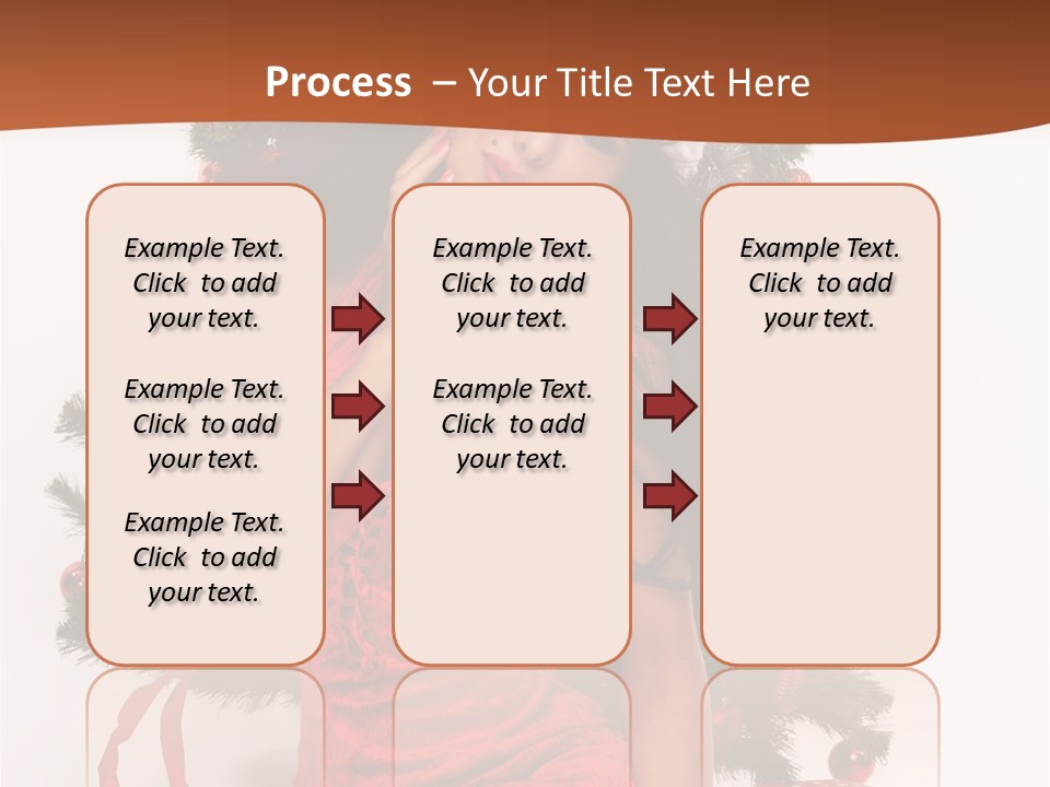 Christmas Tree Girls PowerPoint Template