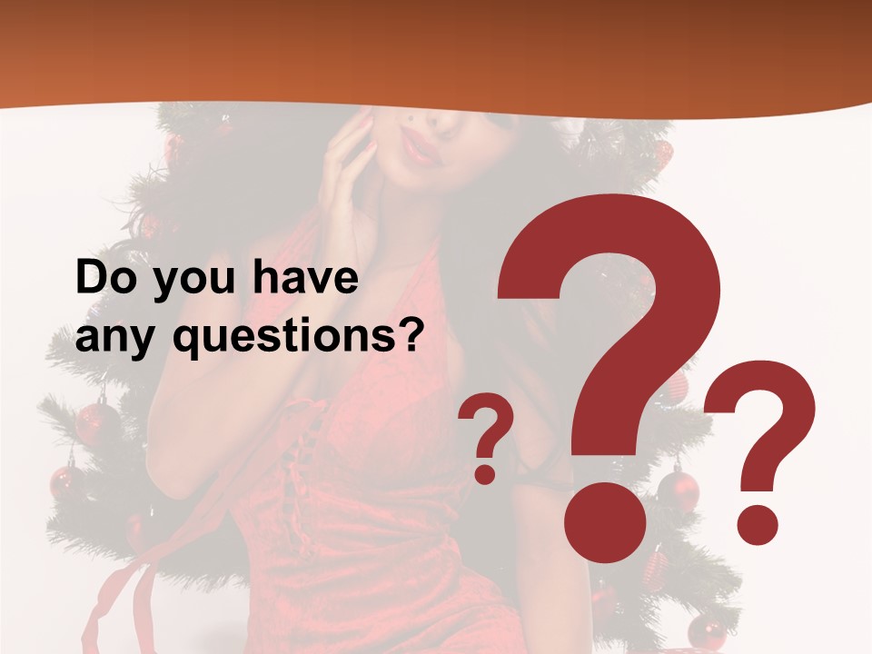 Christmas Tree Girls PowerPoint Template