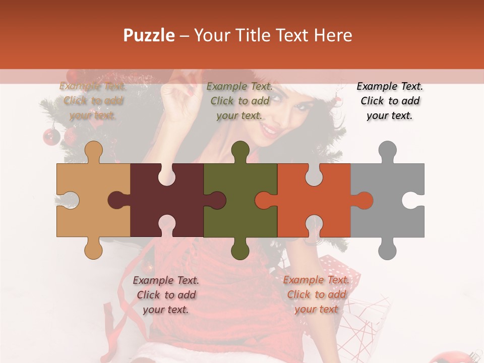 Santa Girl PowerPoint Template