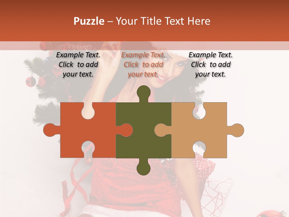 Santa Girl PowerPoint Template