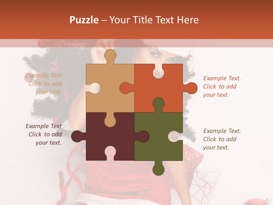 Santa Girl PowerPoint Template