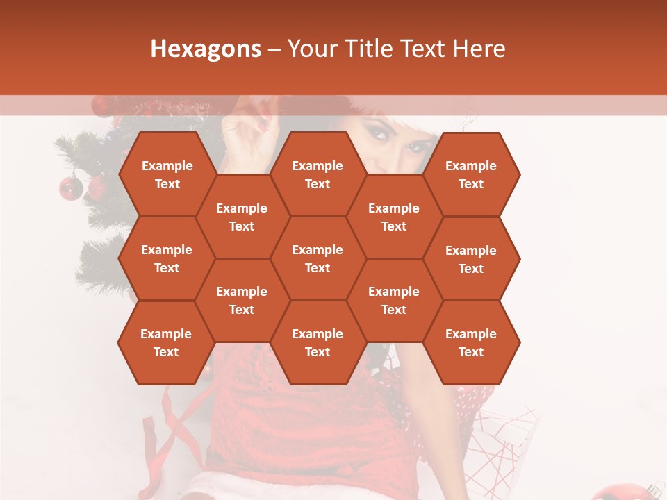 Santa Girl PowerPoint Template