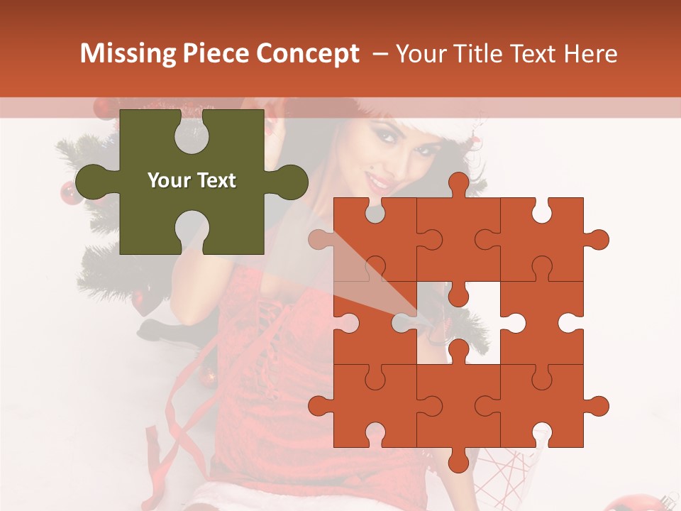 Santa Girl PowerPoint Template